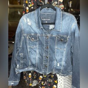 Maurice denim distressed jacket